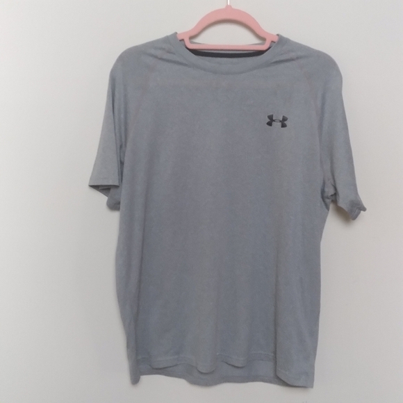 Under Armour Grey Loose Fit Short Sleeve Athletic Tee Shirt Size Medium - Picture 3 of 9